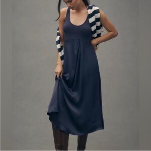 Anthropologie Gemini twofer midi dress size small.